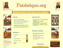 Tablet Screenshot of patristique.org